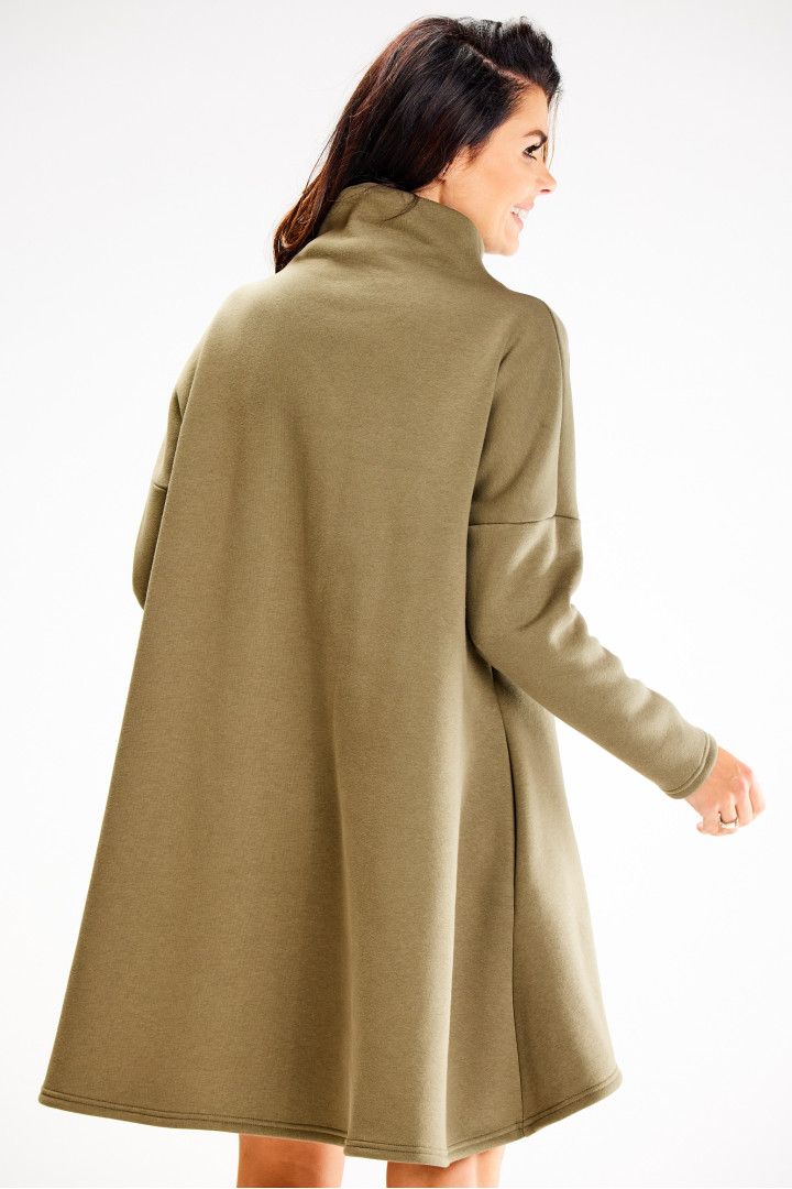 Sukienka A609 - Kolor/wzór: Khaki