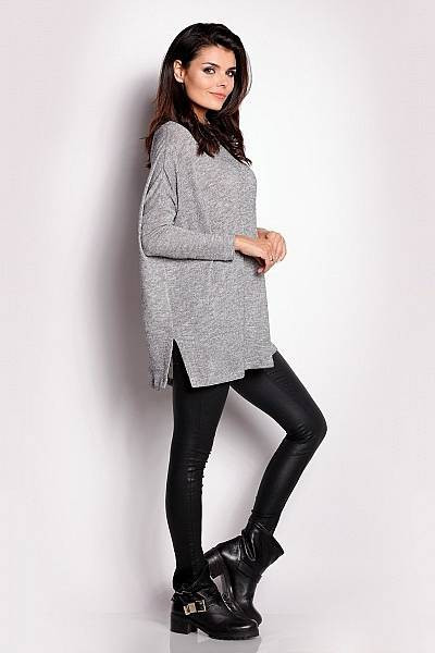 Sweter A154 - Kolor/wzór: Szary