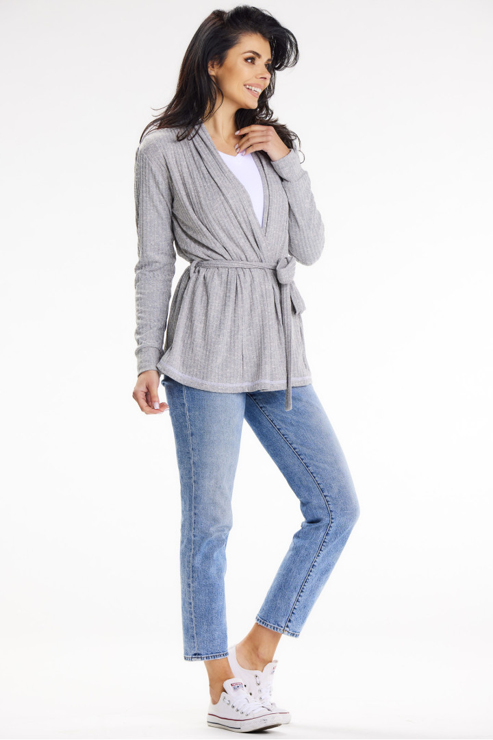 Sweter A655 - Kolor/wzór: Szary