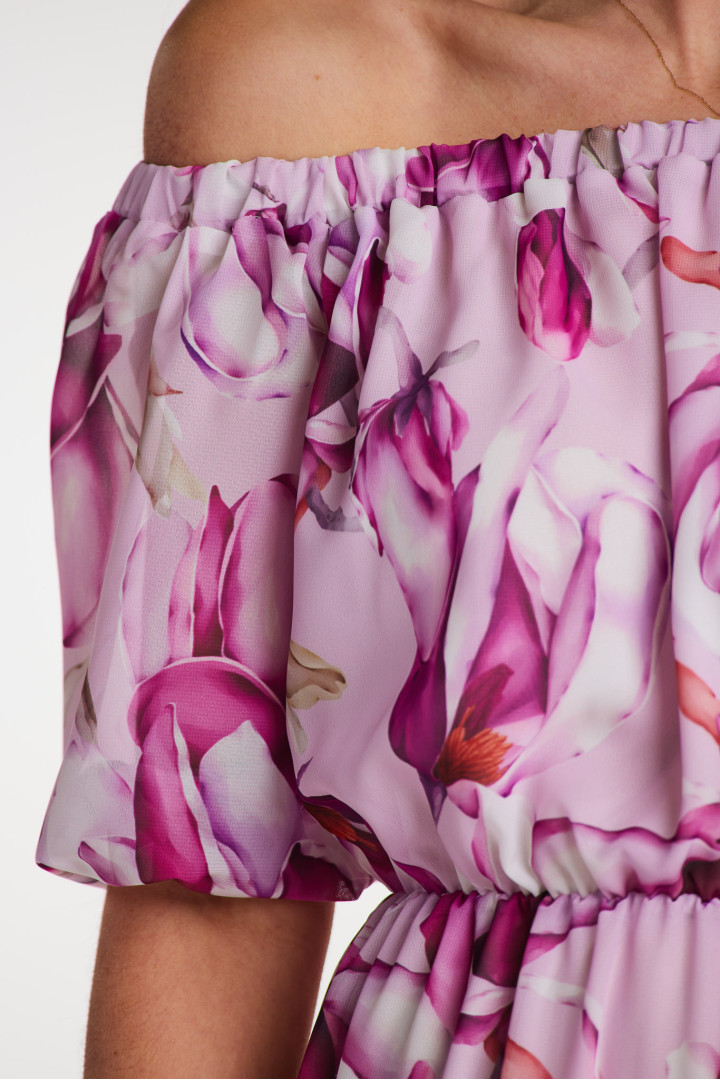 Sukienka A504 - Kolor/wzór: Magnolia
