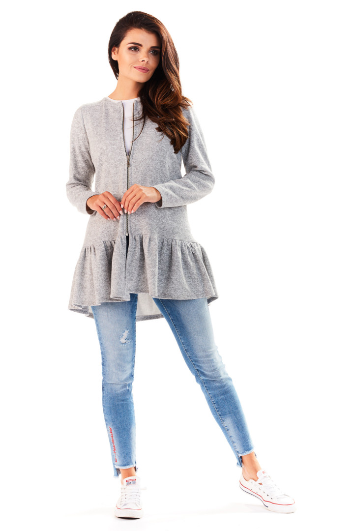 Sweter A193 - Kolor/wzór: Szary
