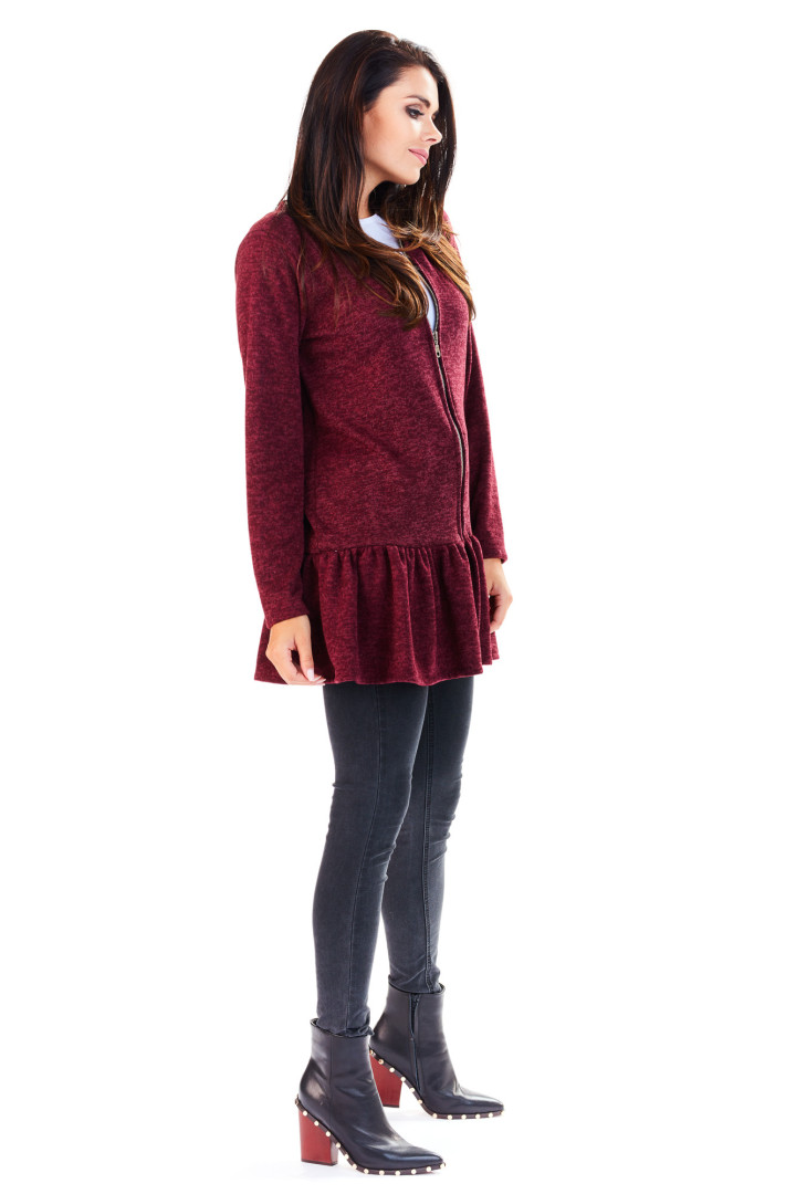 Sweter A193 - Kolor/wzór: Bordo
