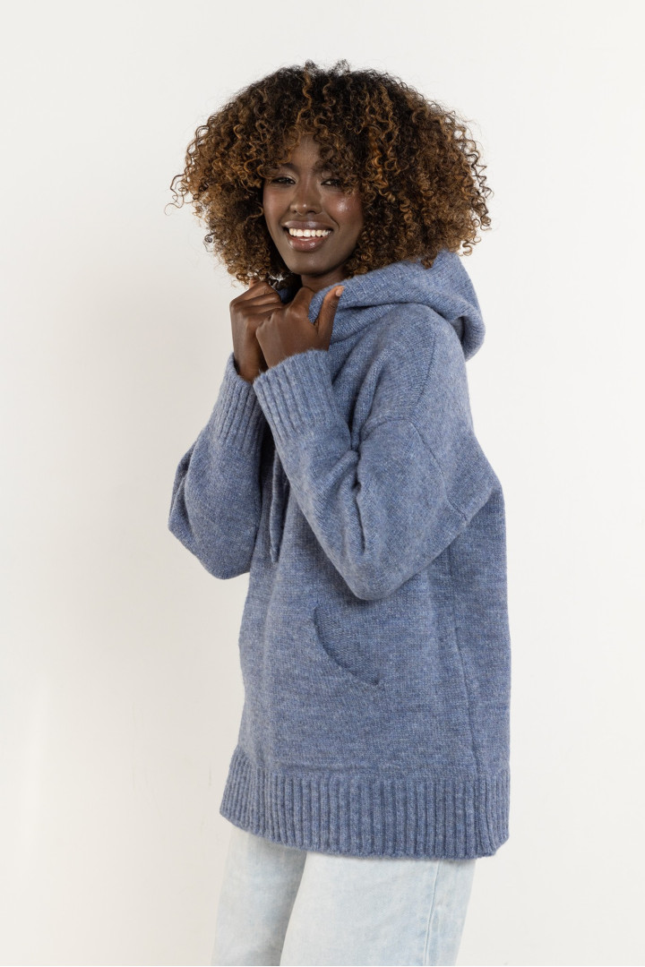 Sweter A755 - Kolor/wzór: Niebieski