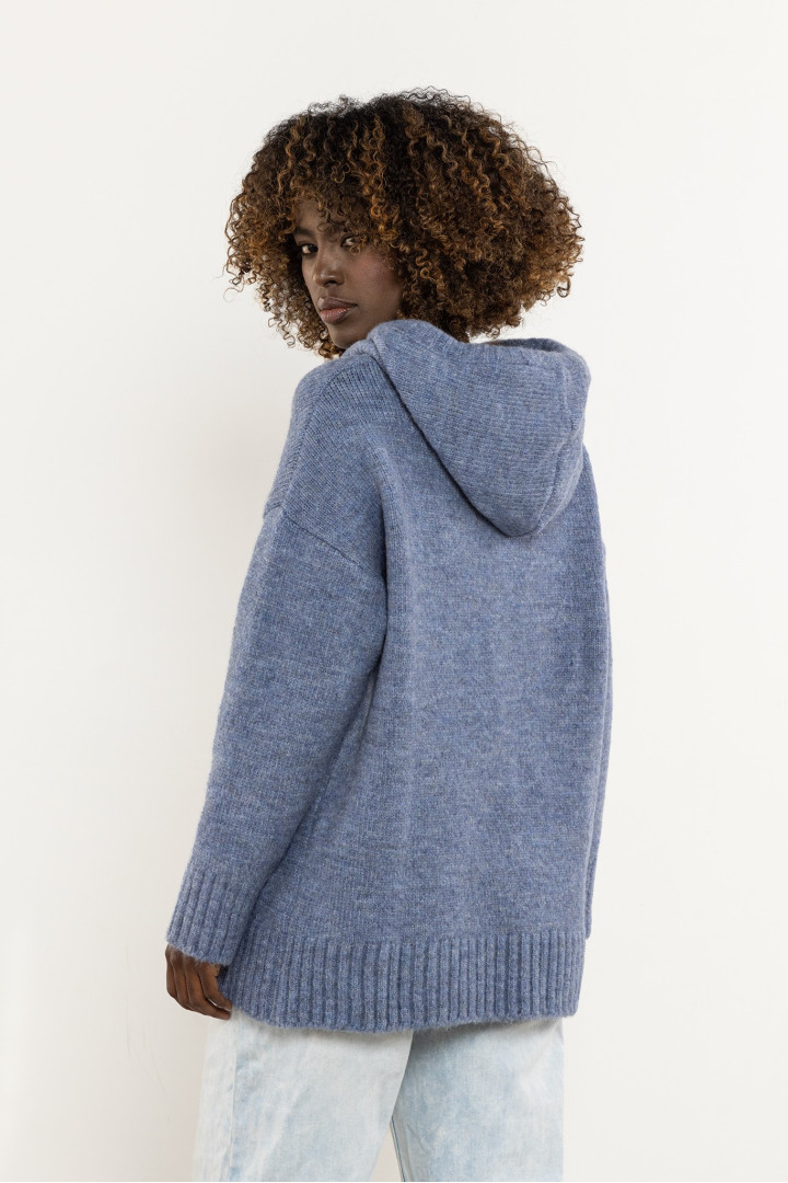 Sweter A755 - Kolor/wzór: Niebieski