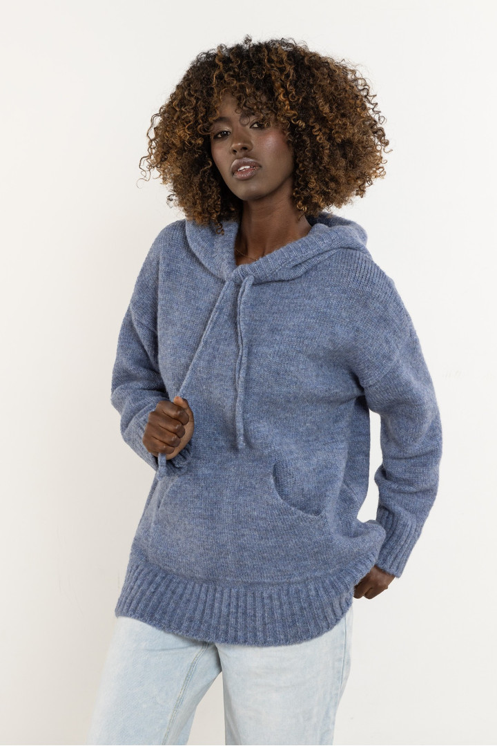 Sweter A755 - Kolor/wzór: Niebieski