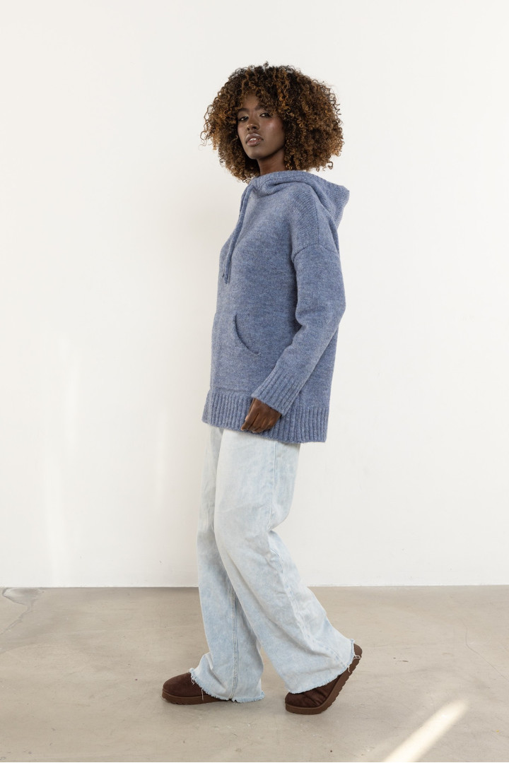 Sweter A755 - Kolor/wzór: Niebieski