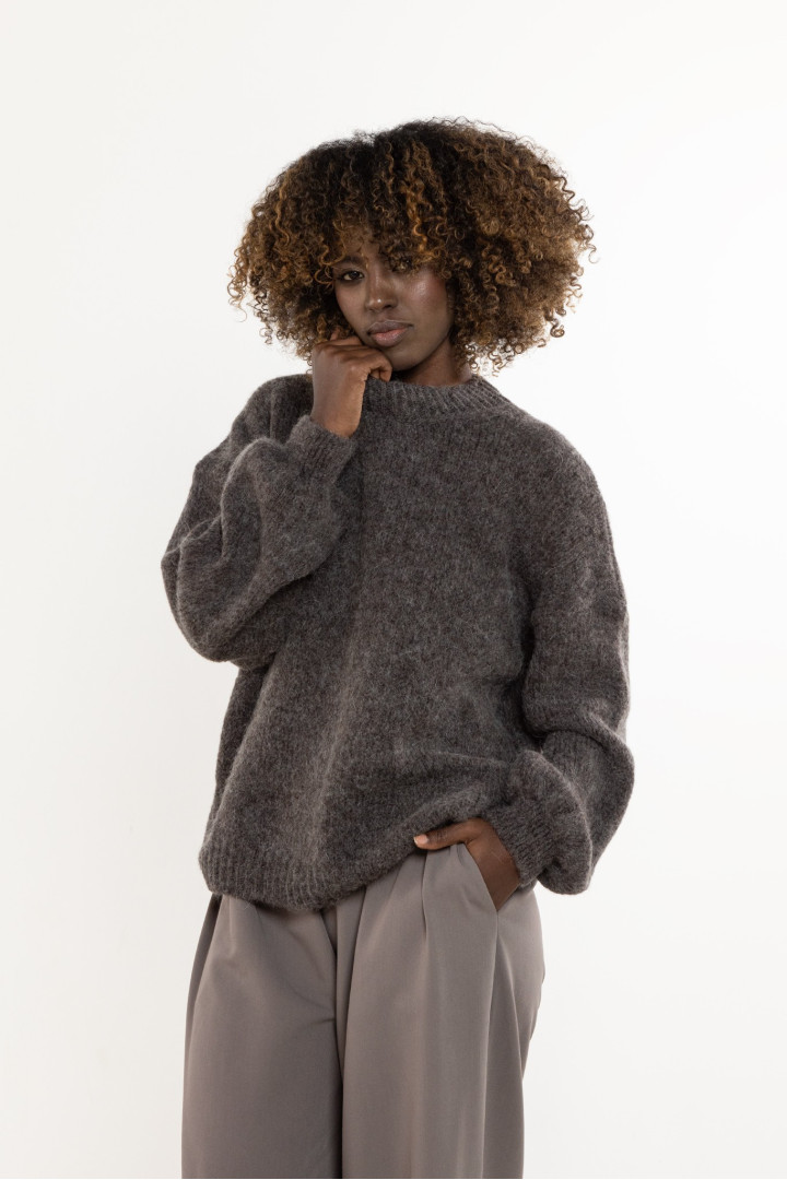 Sweter A757 - Kolor/wzór: Taupe