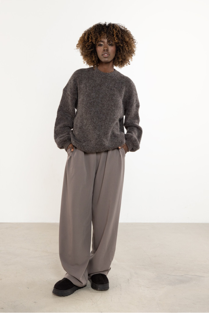 Sweter A757 - Kolor/wzór: Taupe