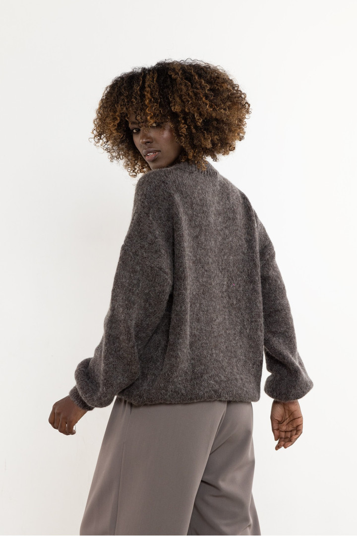 Sweter A757 - Kolor/wzór: Taupe