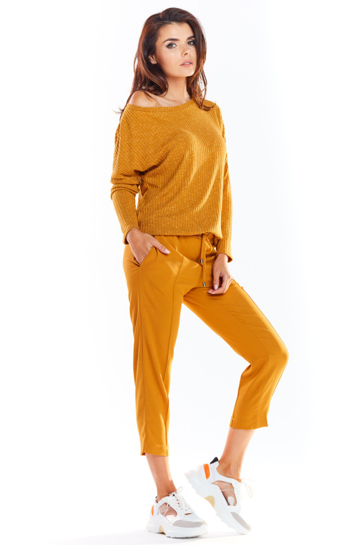 Sweter A333 - Kolor/wzór: Karmel