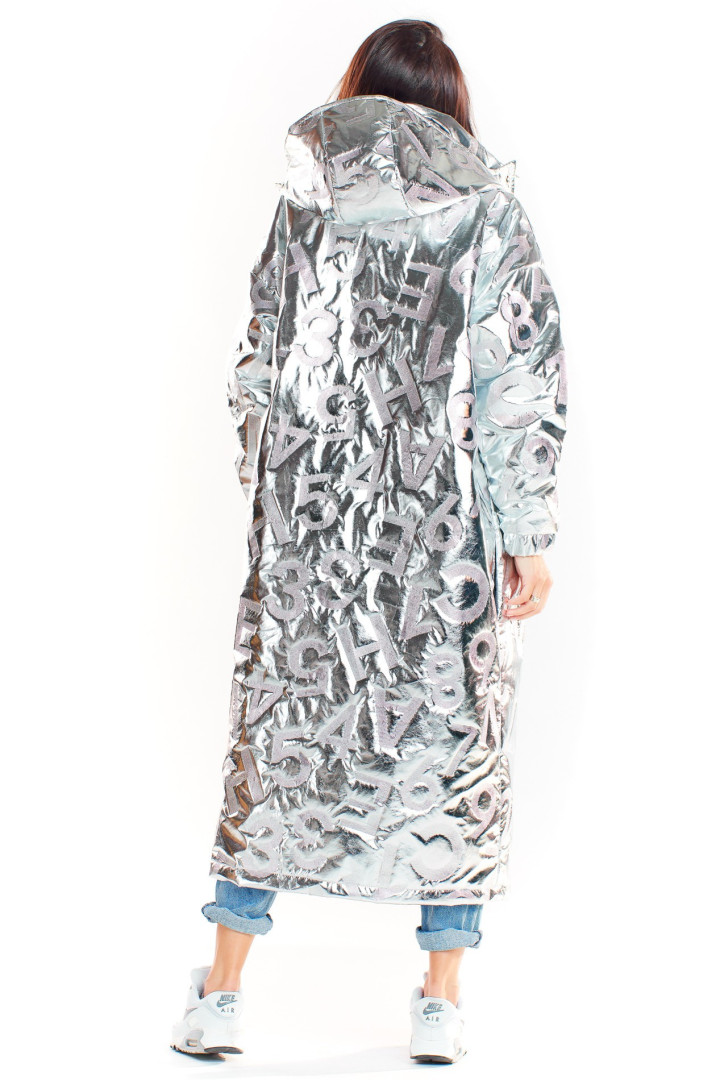 Kurtka A338 - Kolor/wzór: Srebrny