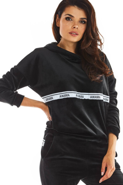 Bluza A371 - Kolor/wzór: Czarny