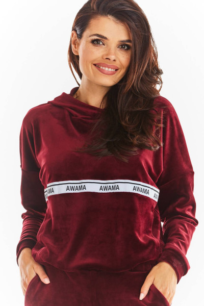 Bluza A371 - Kolor/wzór: Bordo