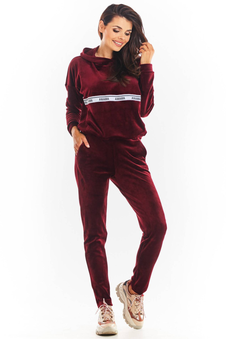 Bluza A371 - Kolor/wzór: Bordo
