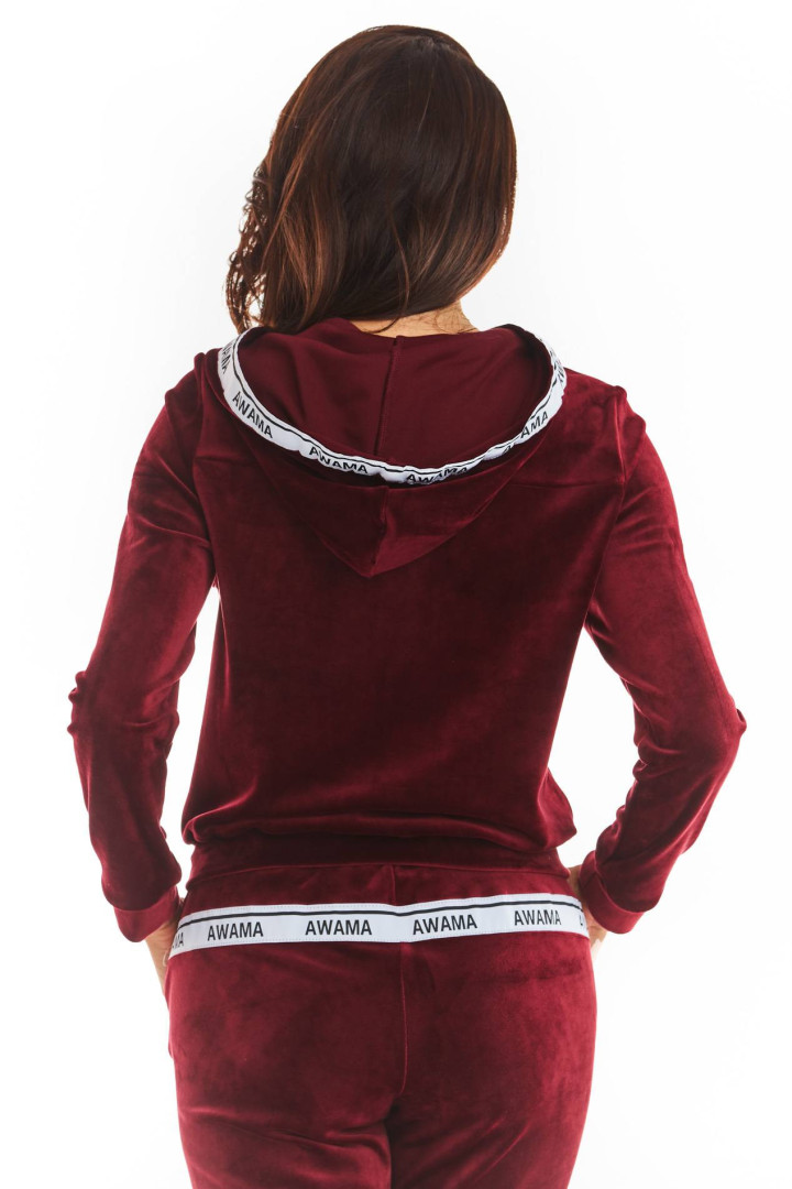 Bluza A373 - Kolor/wzór: Bordo
