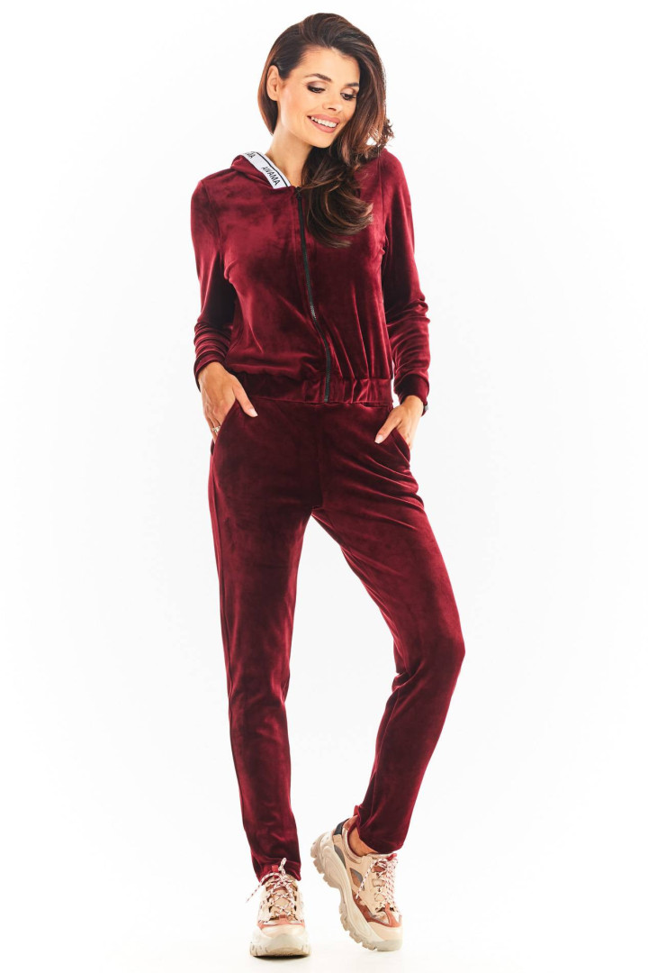 Bluza A373 - Kolor/wzór: Bordo