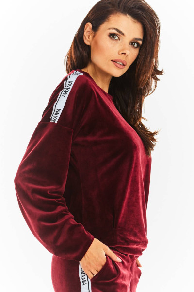 Bluza A374 - Kolor/wzór: Bordo