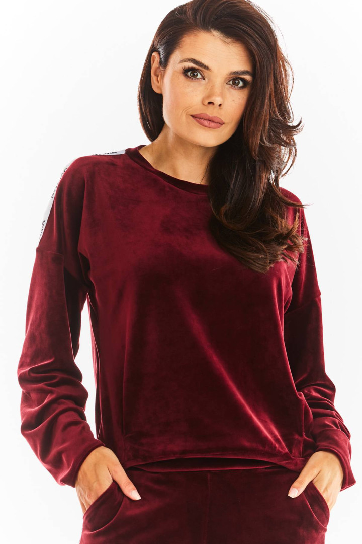 Bluza A374 - Kolor/wzór: Bordo