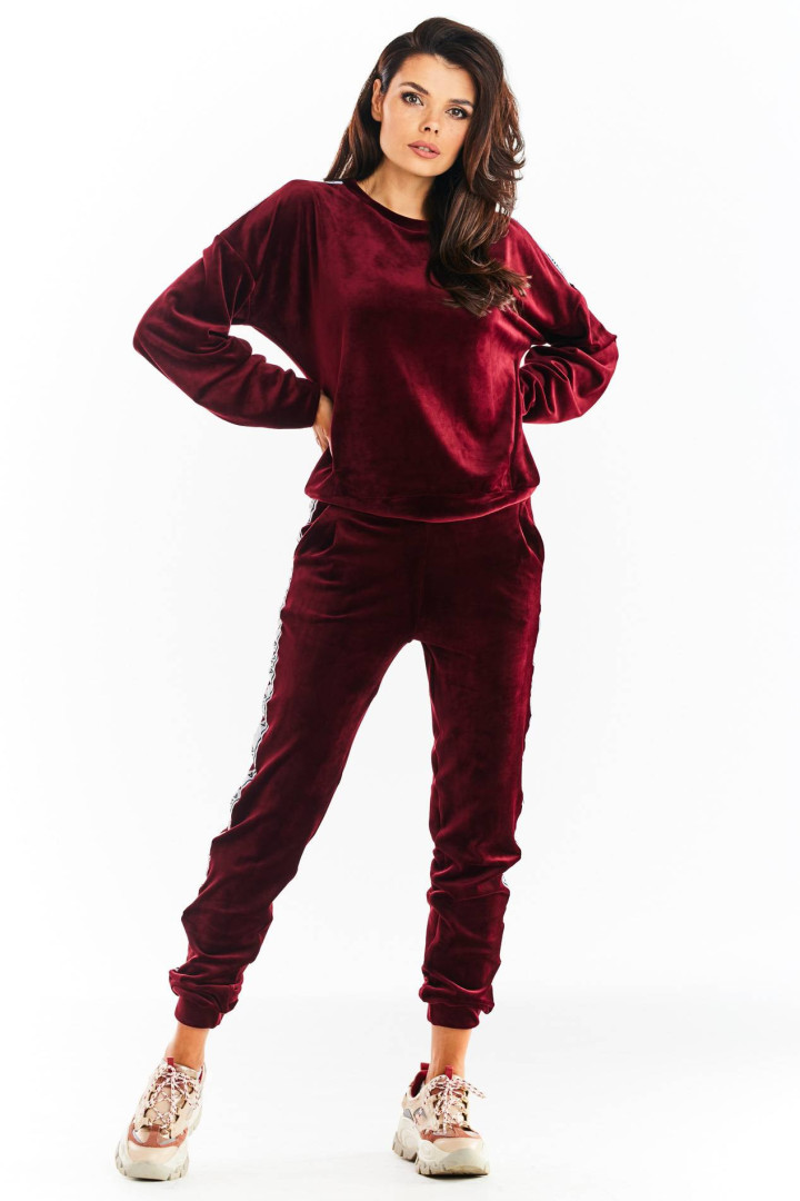 Bluza A374 - Kolor/wzór: Bordo