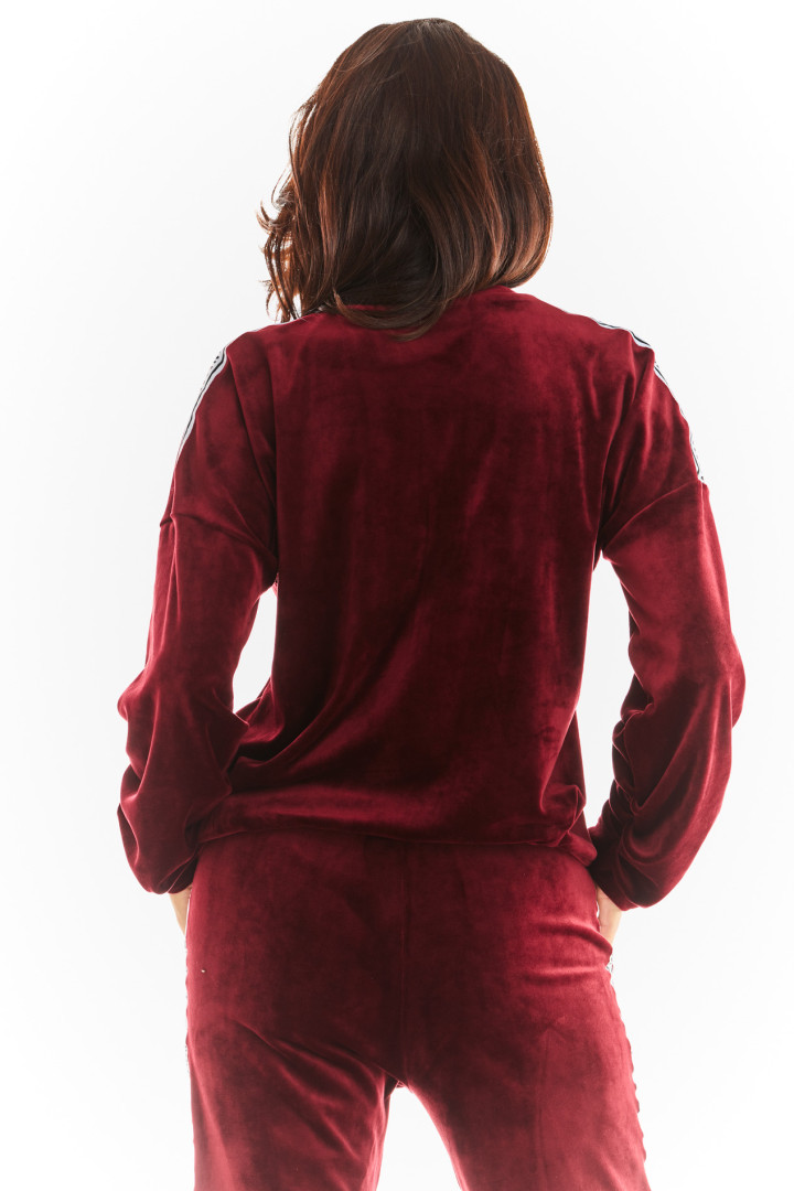 Bluza A374 - Kolor/wzór: Bordo