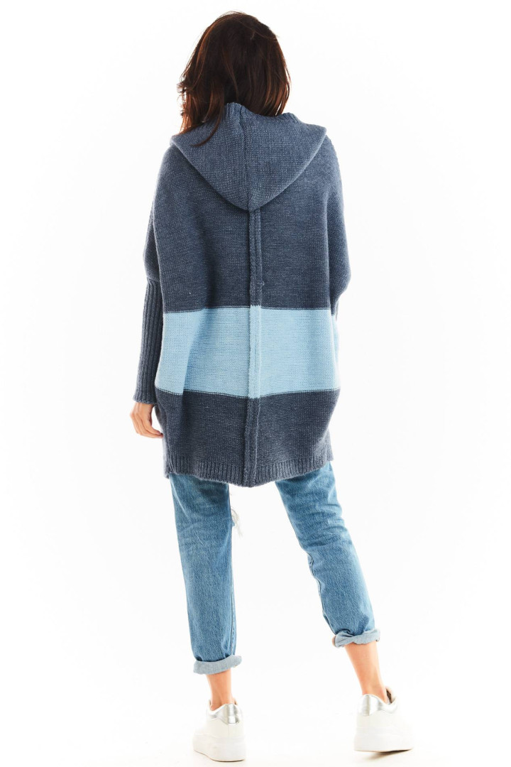Sweter A392 - Kolor/wzór: Niebieski