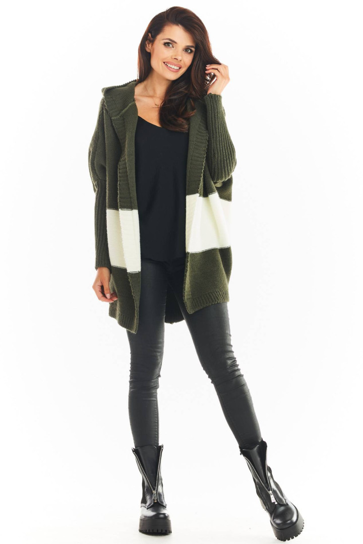 Sweter A392 - Kolor/wzór: Khaki