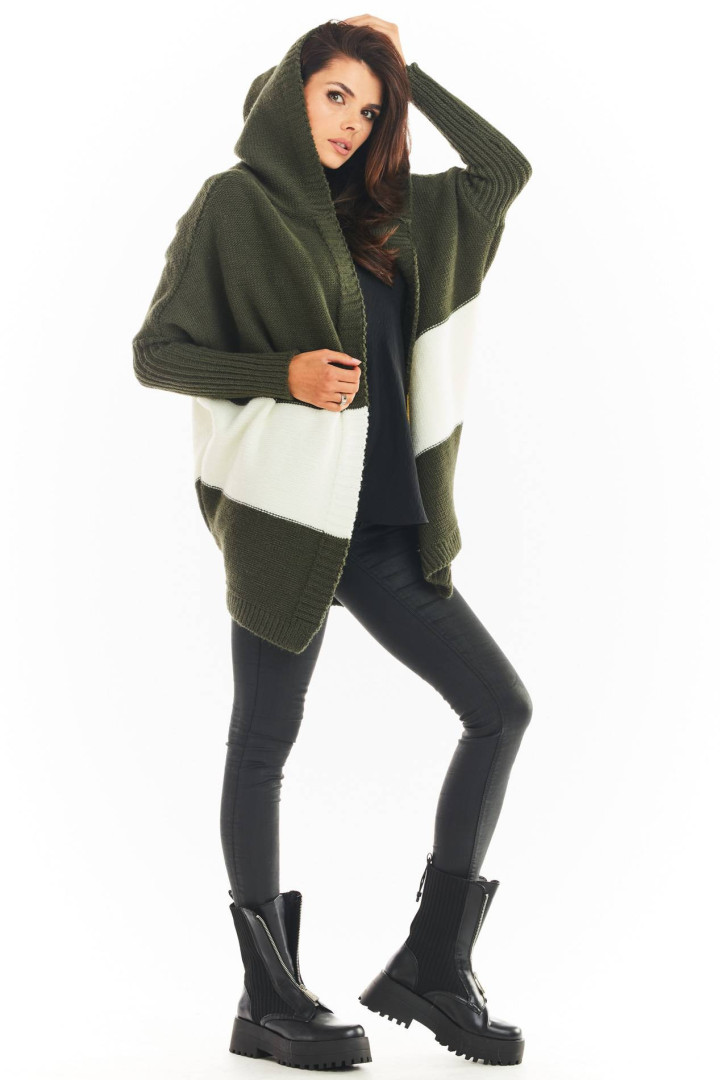 Sweter A392 - Kolor/wzór: Khaki