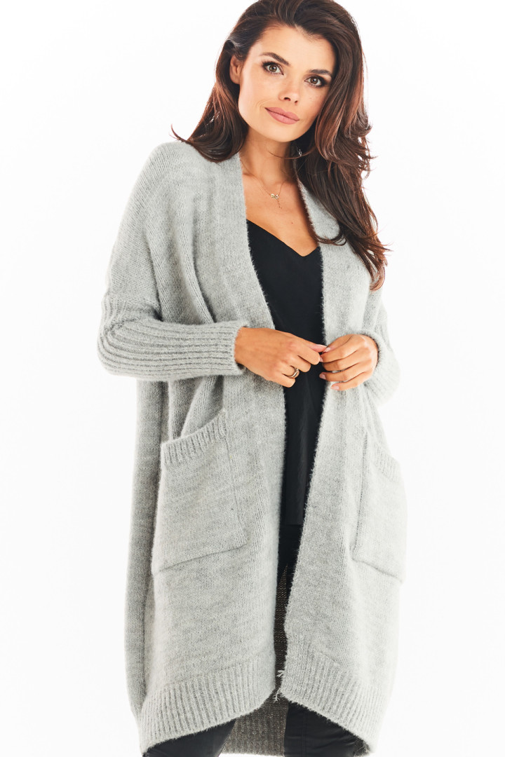 Sweter A395 - Kolor/wzór: Szary