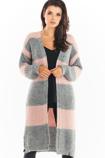 Sweter A396 - Kolor/wzór: Szary