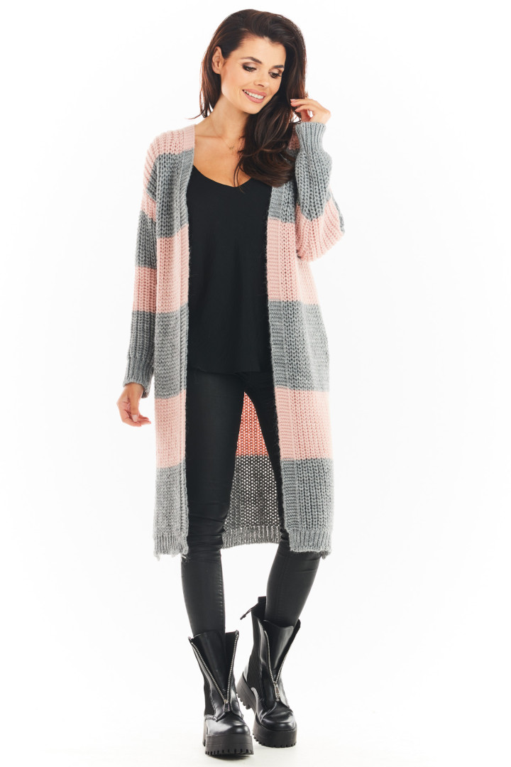 Sweter A396 - Kolor/wzór: Szary